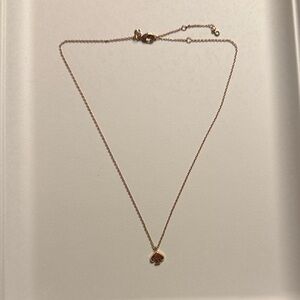 Kate Spade Rose Gold Everyday Spade Medal Mini Pendant Necklace